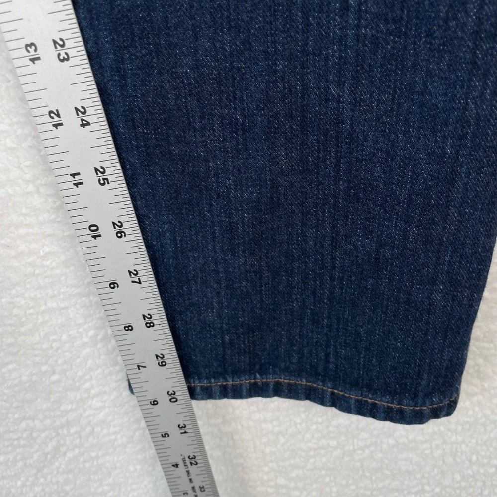 Lauren Ralph Lauren Boyfriend Fit Jeans Dark Wash Straight Leg Size 10 Classic